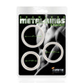 Seamless Metal Cock Ring 3 Pc Set - Hush Store Sydney 