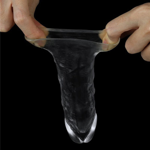 Clear Penis Extender Sleeve Plus 1in - Hush Store Sydney 