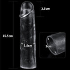 Clear Penis Extender Sleeve Plus 1in