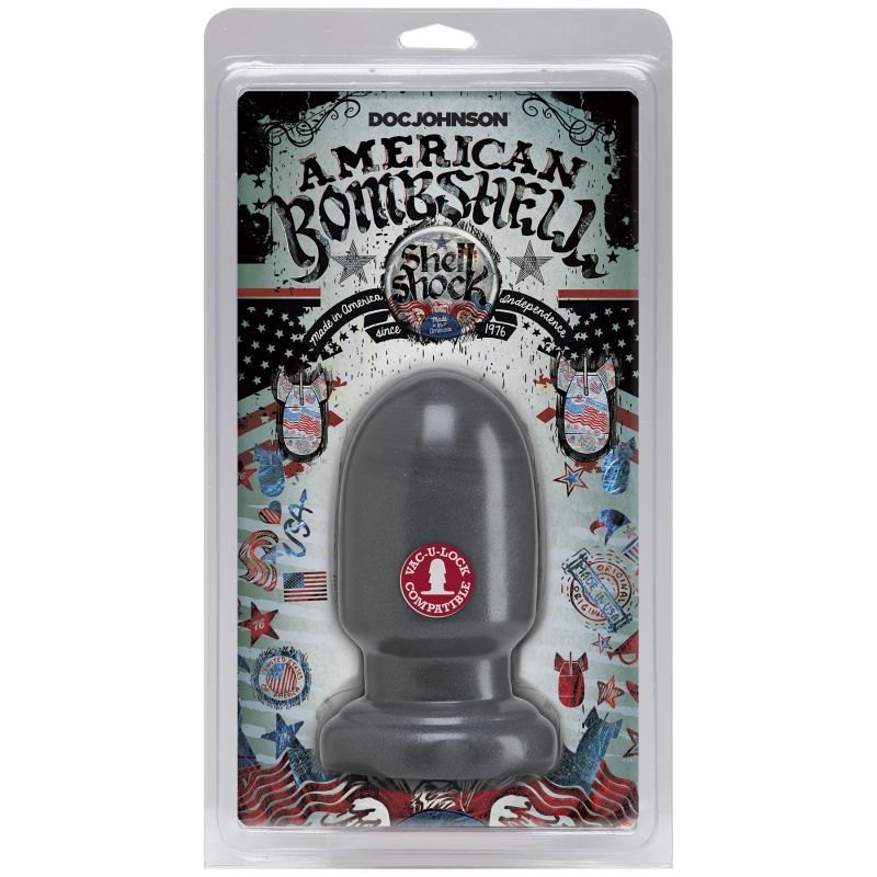 Shell Shock Small Anal Plug Gun Metal - Hush Store Sydney 