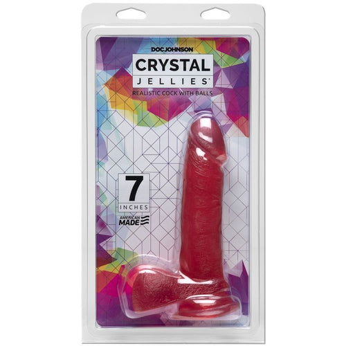 7 in Realistic Cock With Balls Pink - Hush Store Sydney 