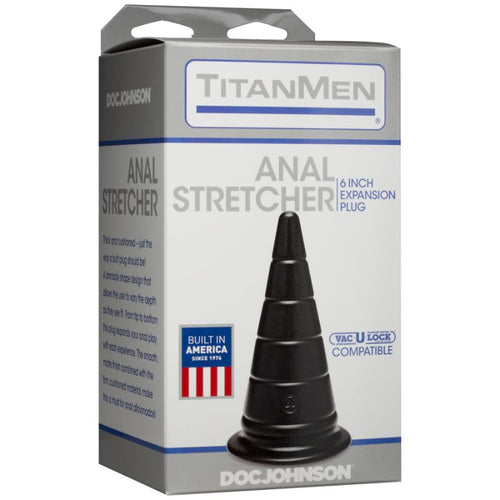 Anal Stretcher 6in Expansion Plug Black - Hush Store Sydney 