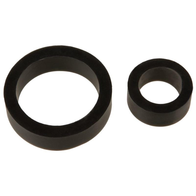 Silicone Cock Rings Double Pk Black - Hush Store Sydney 
