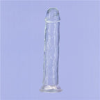 Crystal Dildo Straight 9in Clear