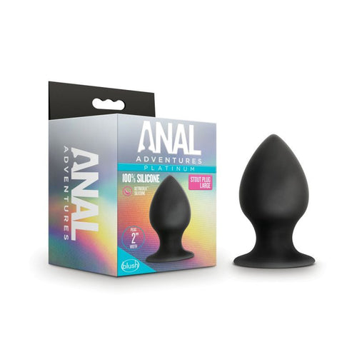 Anal Adventures Platinum Silicone Anal Stout Plug Large - Hush Store Sydney 