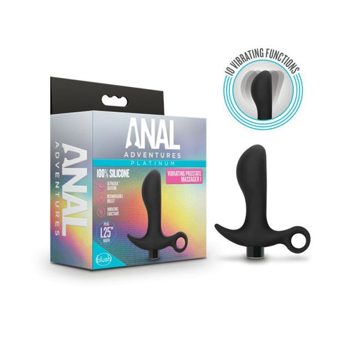 Anal Adventures Platinum Silicone Prostate Massager 01 - Hush Store Sydney 