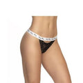 Lace Keyhole V Back Pantie Black - Hush Store Sydney 