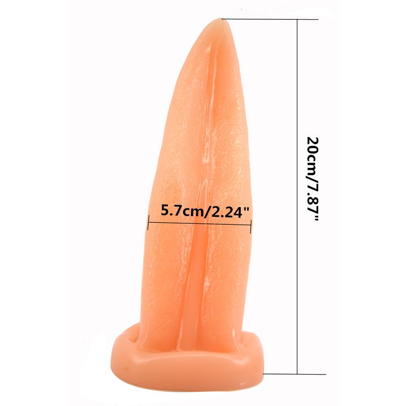 Tongue Shape Anal Plug Flesh