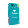 LifeStyles Large Condoms 10 - Hush Store Sydney 