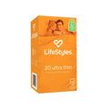 LifeStyles Ultra Thin Condoms 20 - Hush Store Sydney 