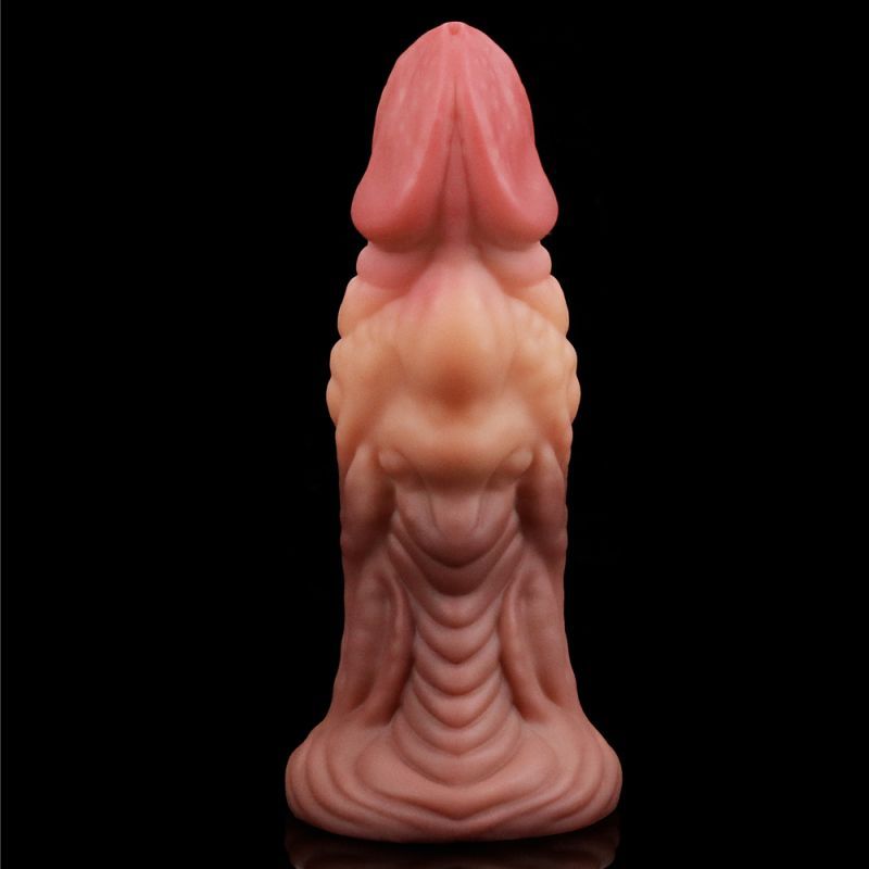 Nature Cock 7in Dual Layer Huge ALIEN Silicone Butt Plug Dildo
