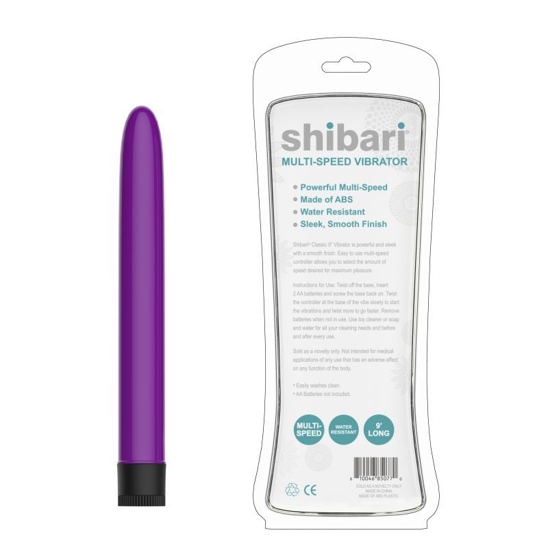 Shibari Multi-Speed Vibrator 9in Purple - Hush Store Sydney 