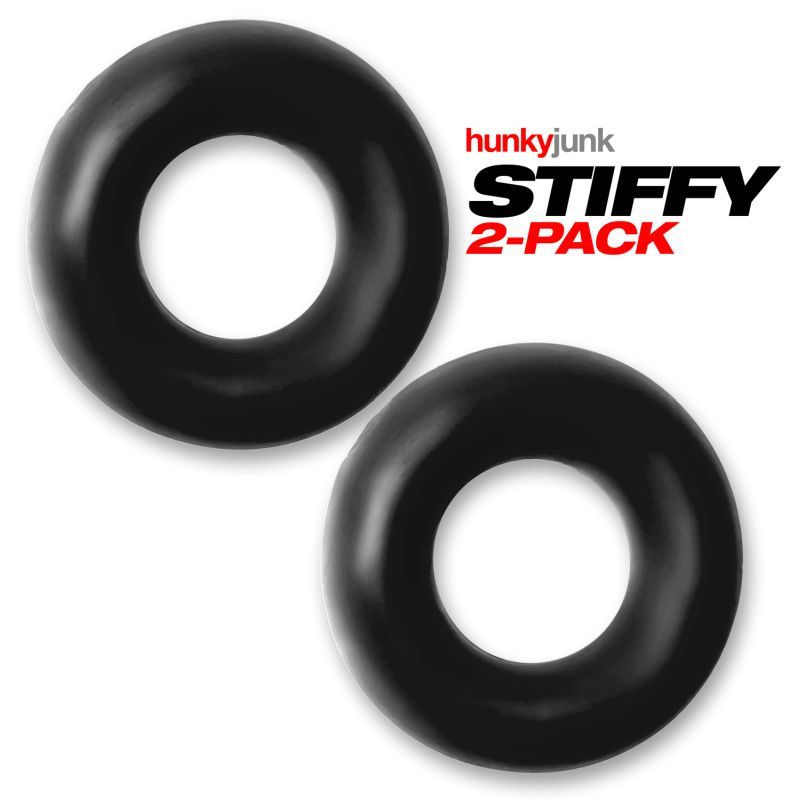 Stiffy 2 Pc Bulge Cockrings by HunkyJunk Tar Ice