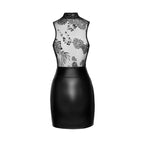 Power Wetlook Short Dress w Skirt & Tulle Top