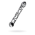 Sexus Glass Dildo Duo Black Swirl 20.5cm - Hush Store Sydney 