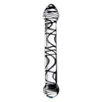 Sexus Glass Dildo Duo Black Swirl 20.5cm - Hush Store Sydney 