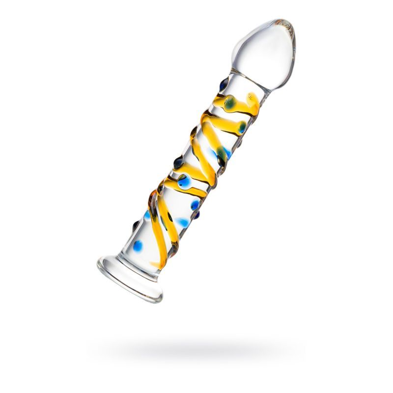 Sexus Glass Dildo Yellow 17.2cm - Hush Store Sydney 