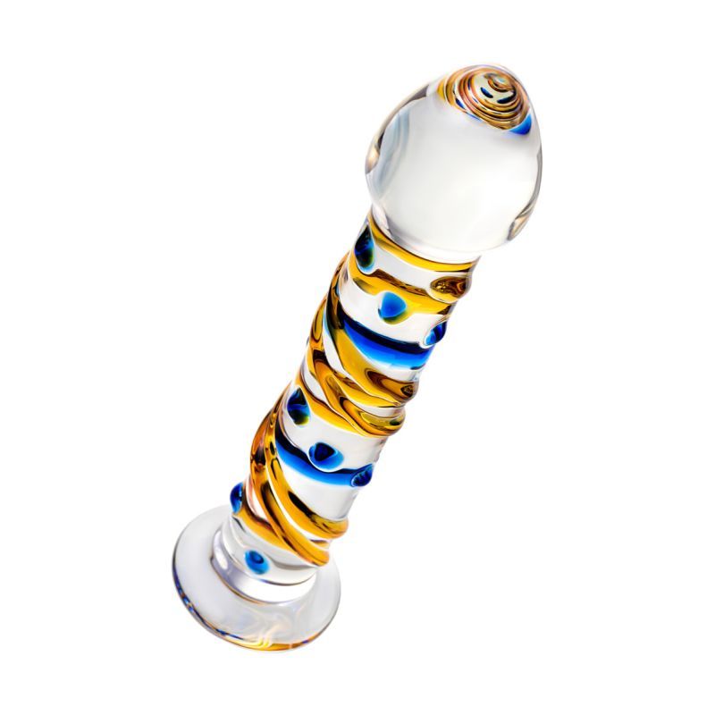 Sexus Glass Dildo Yellow 17.2cm - Hush Store Sydney 