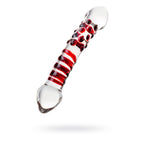 Sexus Glass Dildo Red Delight 19cm - Hush Store Sydney 