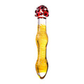 Sexus Glass Dildo Yellow and Red 20.5 cm - Hush Store Sydney 