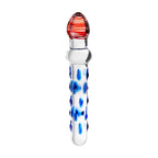 Sexus Glass Dildo Blue/Red 20 cm - Hush Store Sydney 