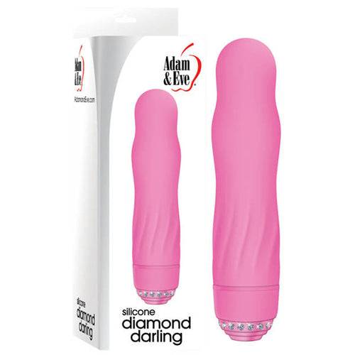 Adam & Eve Diamond Darling - Pink 10.25 cm Vibrator - Hush Store Sydney 