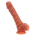 Realistic Dildo Ridged Shaft w Balls Flesh - Hush Store Sydney 