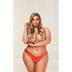 Low Rise Lace Thong Orange - Hush Store Sydney 