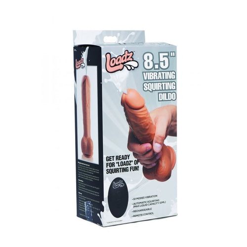 8.5in Dual Density Squirting Dildo Medium Skin Tone w Remote - Hush Store Sydney 