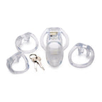 Clear Captor Chastity Cage Large