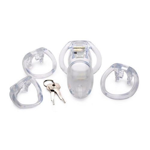 Clear Captor Chastity Cage Large - Hush Store Sydney 