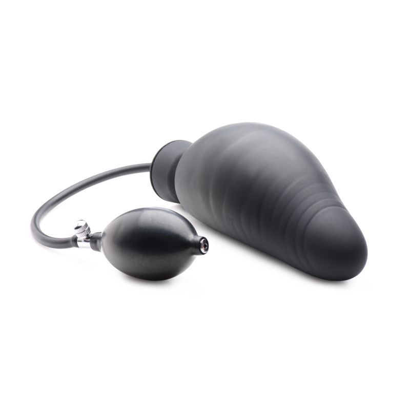 Dick Spand Inflatable Silicone Dildo Black - Hush Store Sydney 