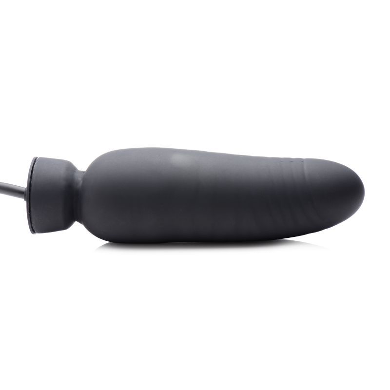 Dick Spand Inflatable Silicone Dildo Black - Hush Store Sydney 