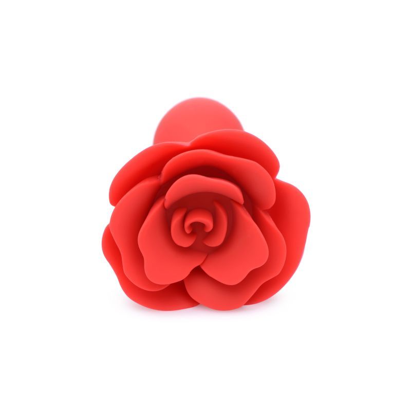 Booty Bloom Silicone Rose Plug Large Red - Hush Store Sydney 