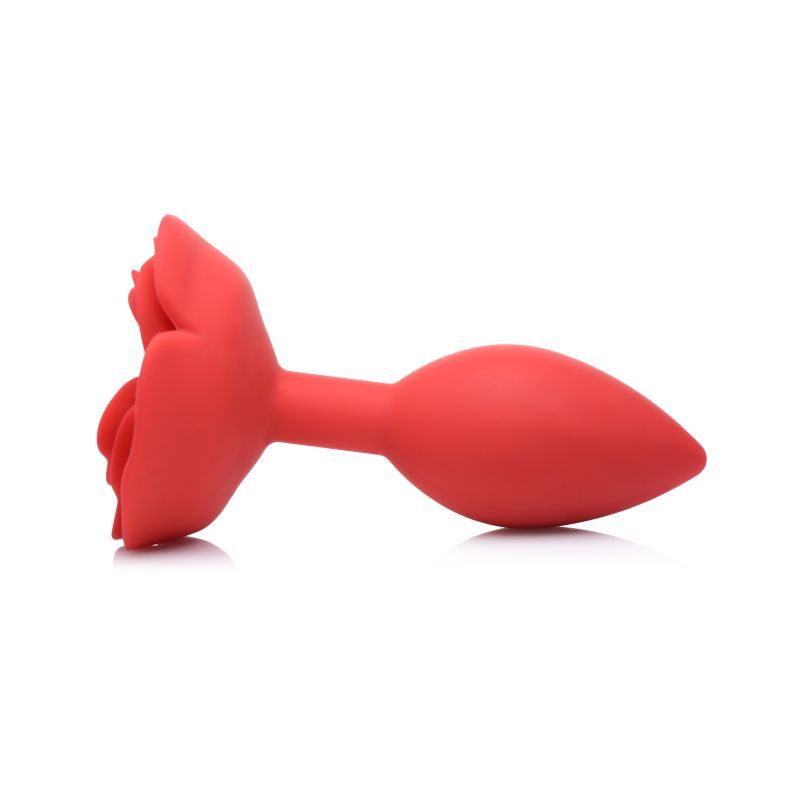 Booty Bloom Silicone Rose Plug Large Red - Hush Store Sydney 
