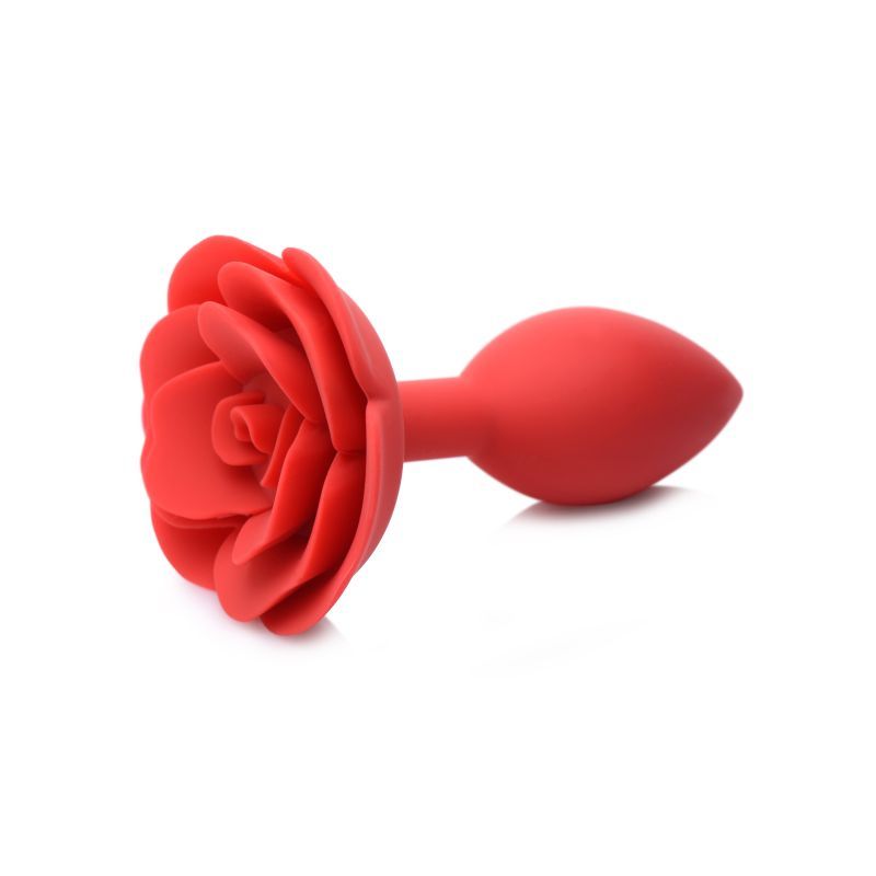 Booty Bloom Silicone Rose Plug Large Red - Hush Store Sydney 