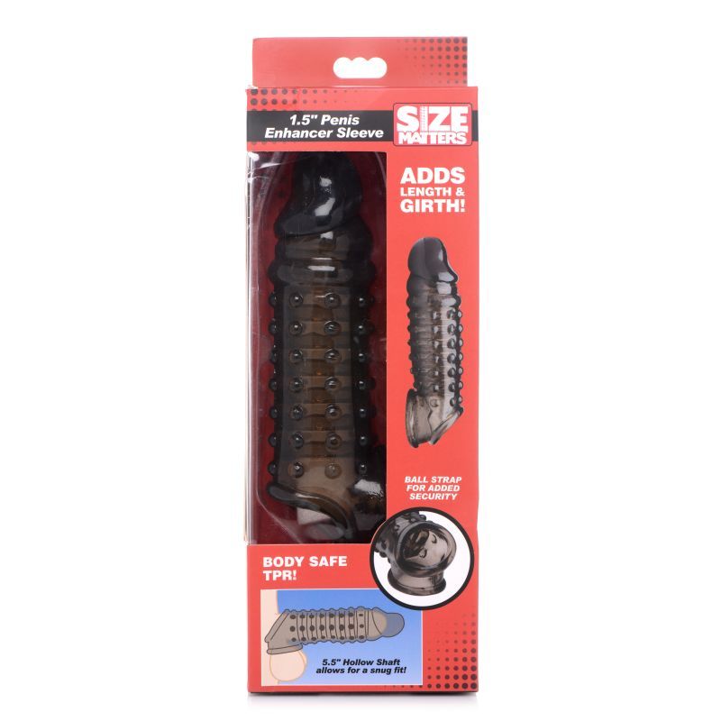 Penis Enhancer Sleeve 1.5in Smoke - Hush Store Sydney 