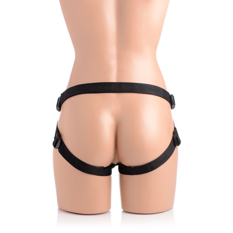 Brazen 8" Silicone Dildo w Harness Flesh - Hush Store Sydney 