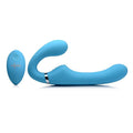 Mighty Rider 10X Strapless Strap-On Blue w Remote - Hush Store Sydney 