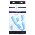 Mighty Rider 10X Strapless Strap-On Blue w Remote