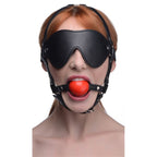 Blindfold Harness w Ball Gag
