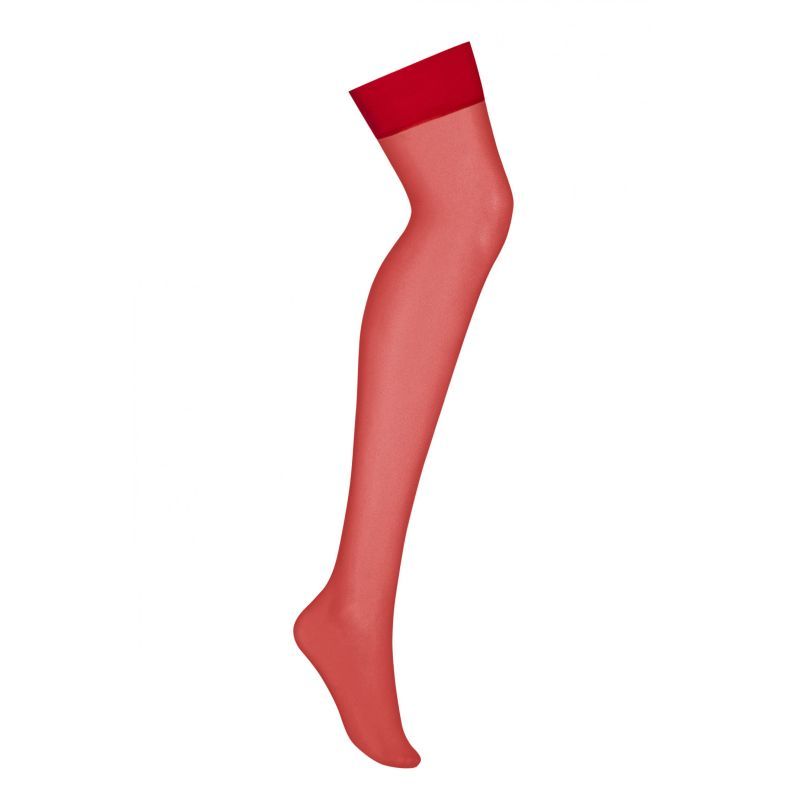 S800 Sheer Stockings Red - Hush Store Sydney 