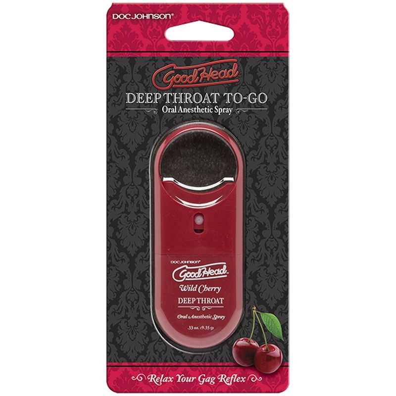 GoodHead To-Go Deep Throat Spray Wild Cherry 9ml - Hush Store Sydney 