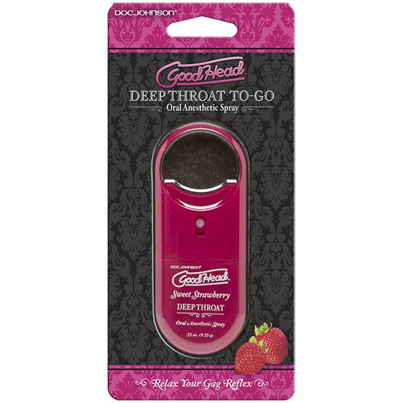 GoodHead To-Go Deep Throat Spray Sweet Strawberry 9ml - Hush Store Sydney 