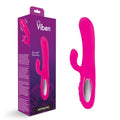 Viben Hypnotic Thrusting Rabbit Vibe w Swinging Clit Stim Hot Pink - Hush Store Sydney 