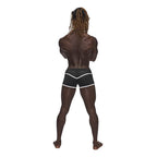 Male Power Sport Mesh Mini Short Black