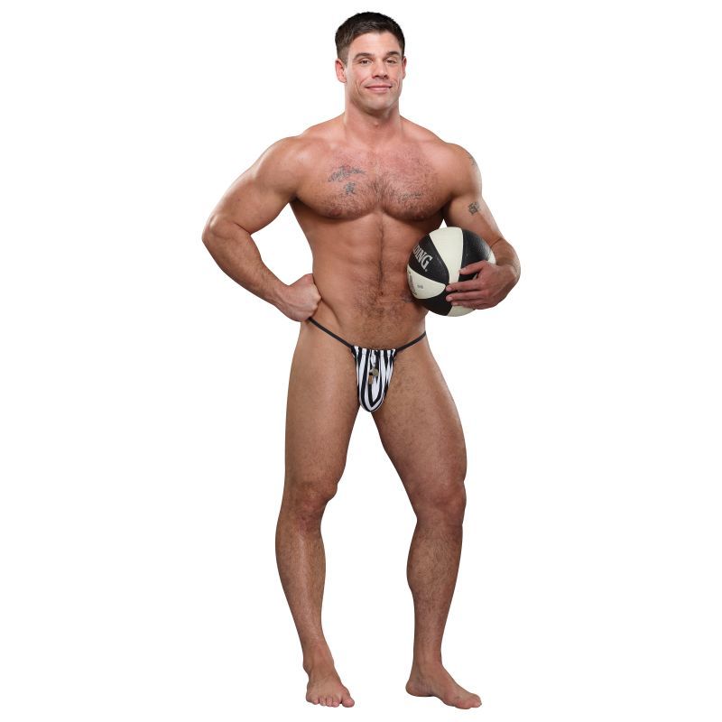 Referee Novelty G-String Black - Hush Store Sydney 