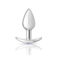 Cheeky Charms Silver Anchor Butt Plug  w Clear and Teal Jewel Kit - Hush Store Sydney 