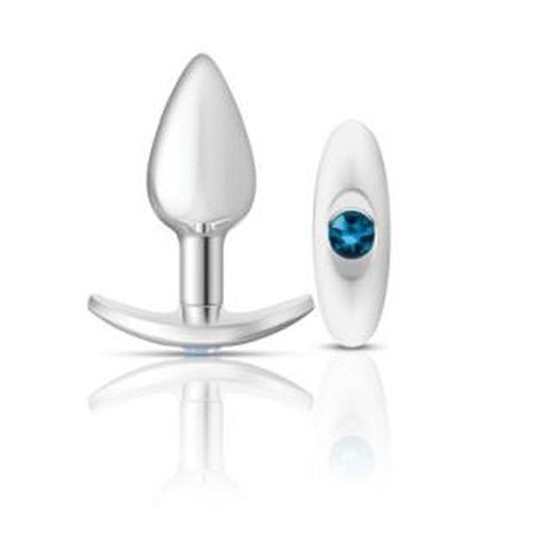 Cheeky Charms Silver Anchor Butt Plug w Clear and Pink Jewel Kit - Hush Store Sydney 
