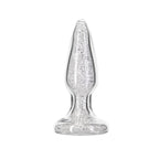 Pillow Talk Fancy Luxurious Glass Anal Plug w Clear Gem - Hush Store Sydney 